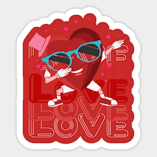 Heart love art Sticker